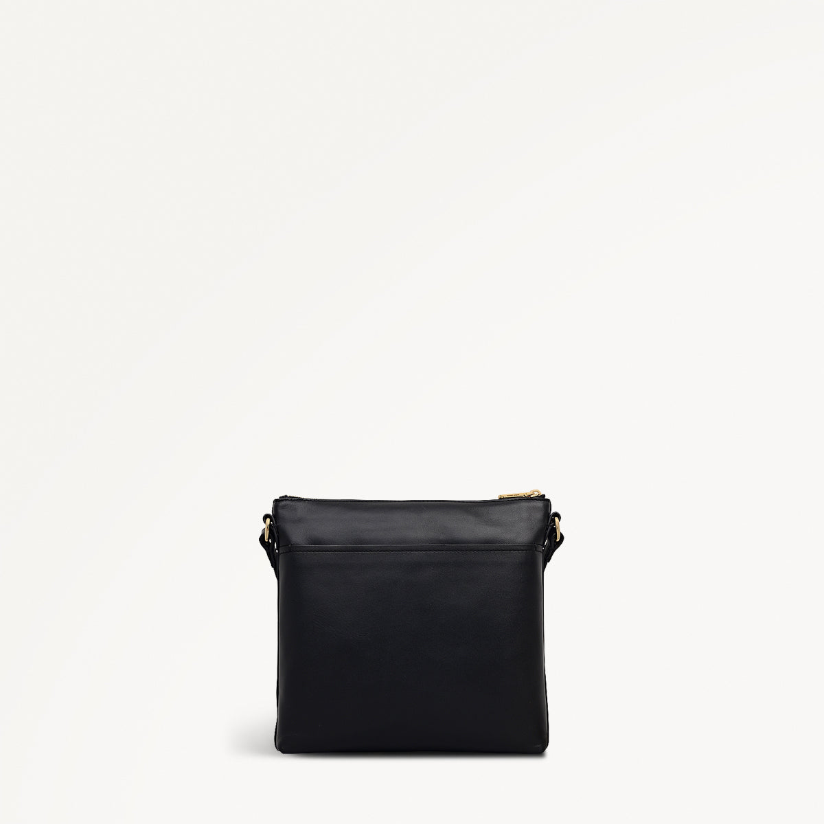 Pockets Small Ziptop North-South Cross Body Bag in Black - 112224