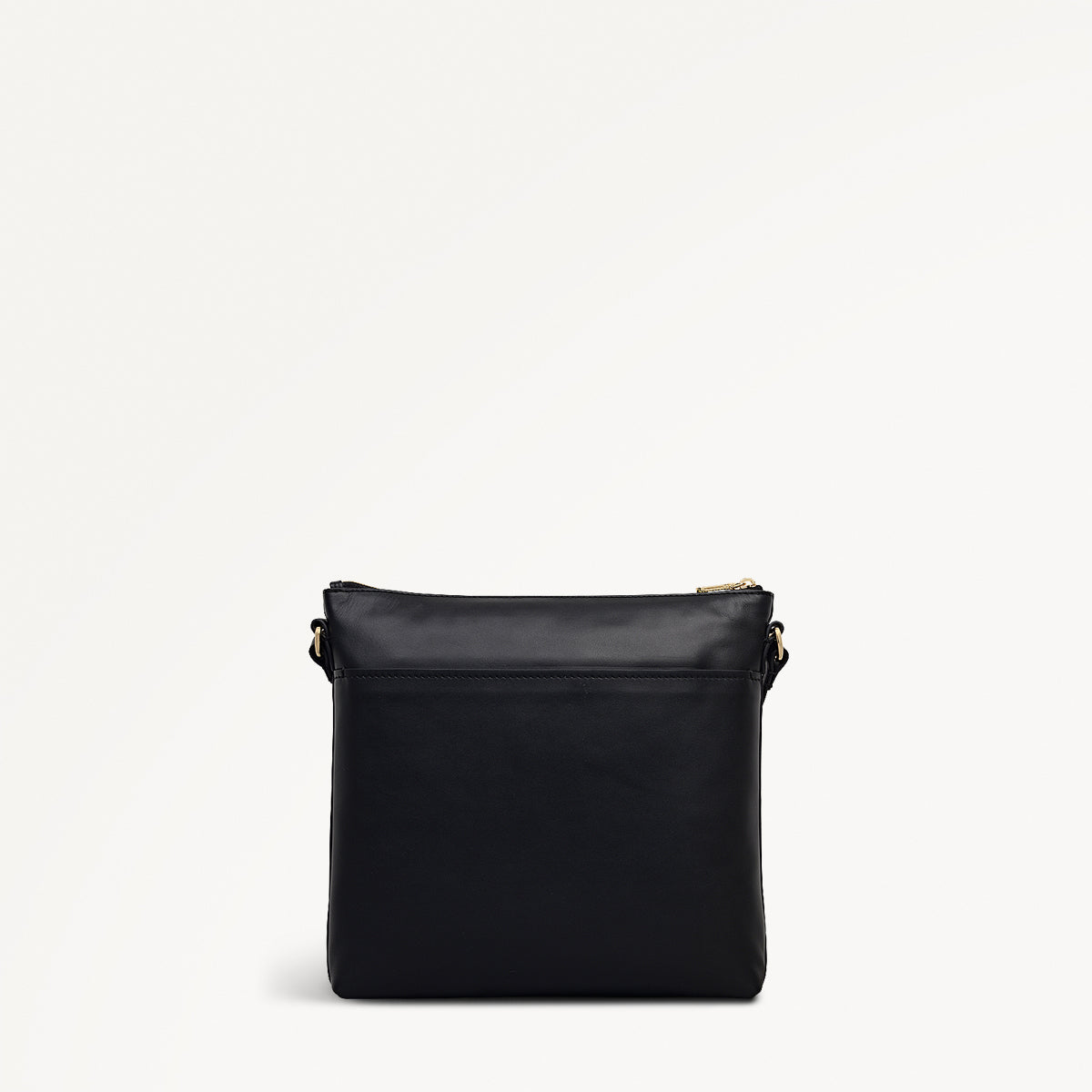 Pockets Large Ziptop North-South Cross Body Bag in Black - 112225