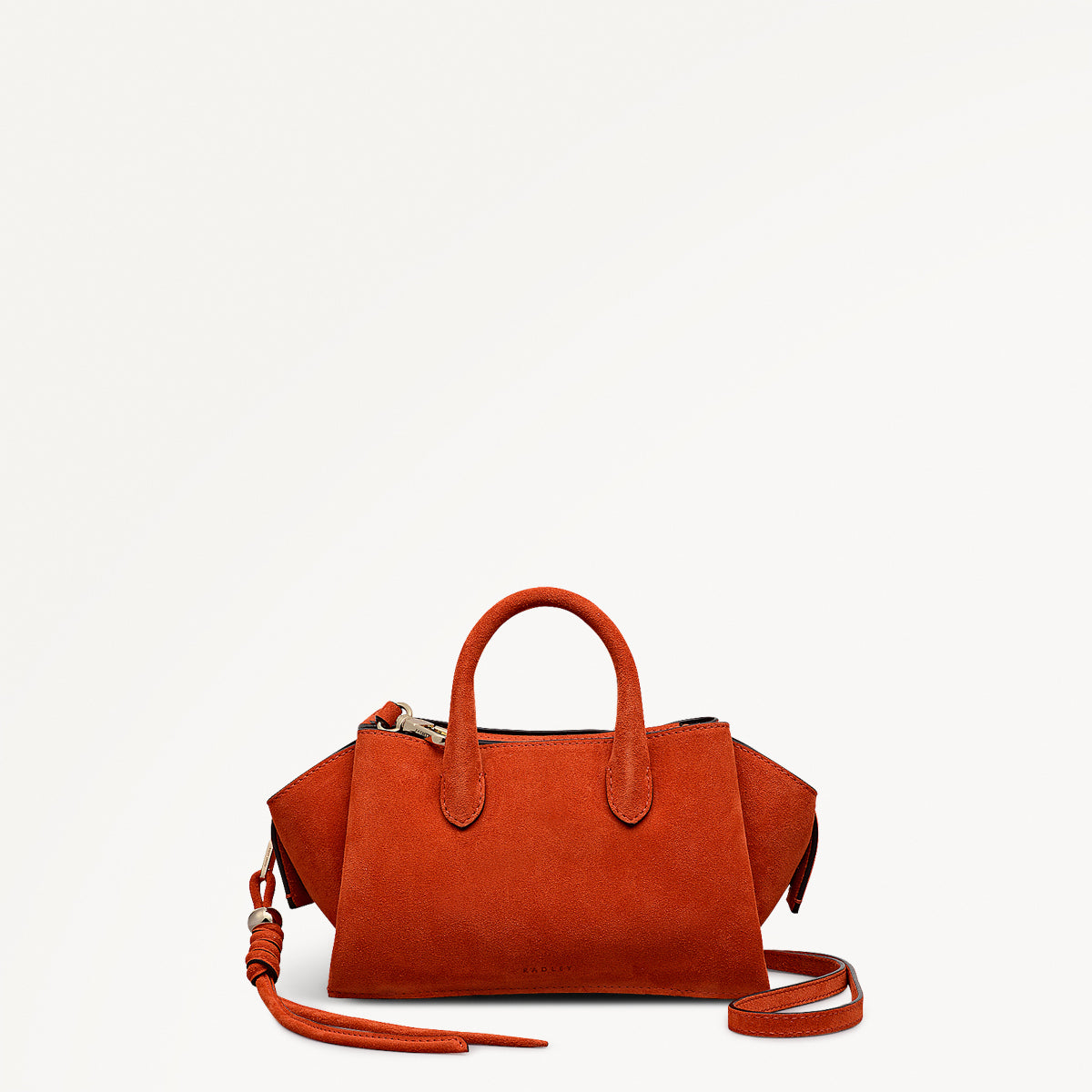 The Romilly - Suede Small Ziptop Grab Bag - RHE23504