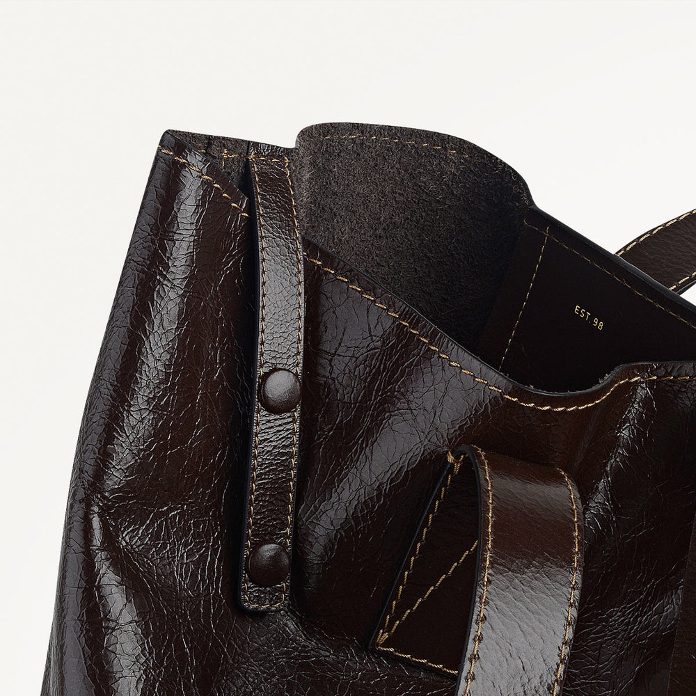 Broadway Market Large Open Top Tote Dark Oak - 112280