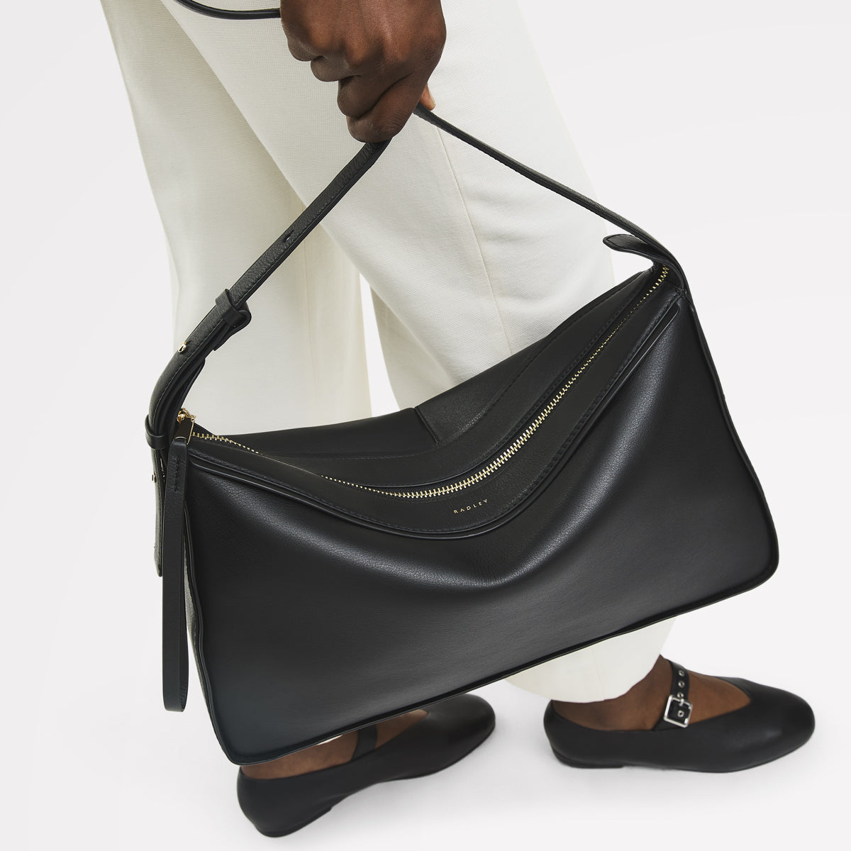 Black Large Ziptop Shoulder Bag | Westwell Lane AW25 | Radley London