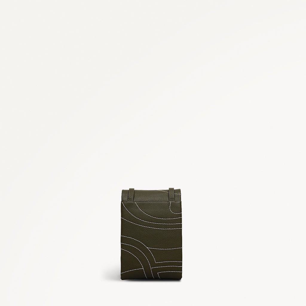 Mallow Street Leather Medium Phone Cross Body Bag in Pine Needle - 112292