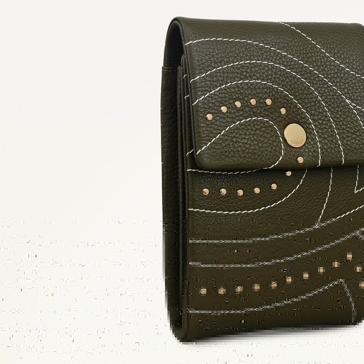 Mallow Street Leather Medium Phone Cross Body Bag in Pine Needle - 112292