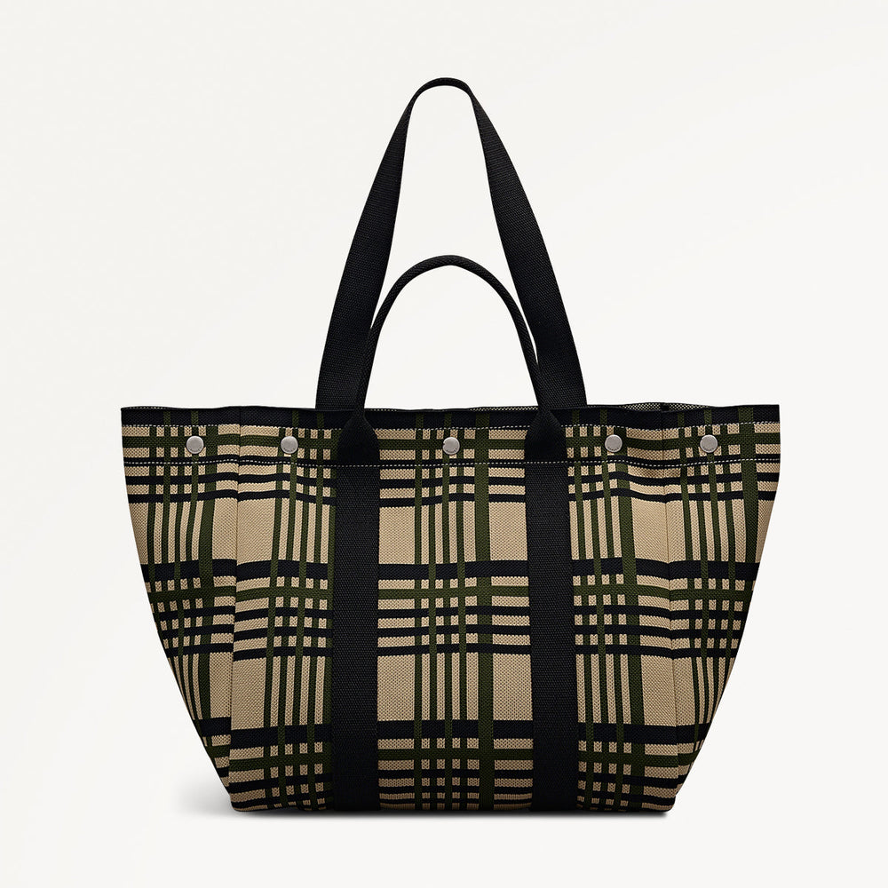Hadleigh Place Fabric Large Open Top Tote Bag in Porcini - 112294