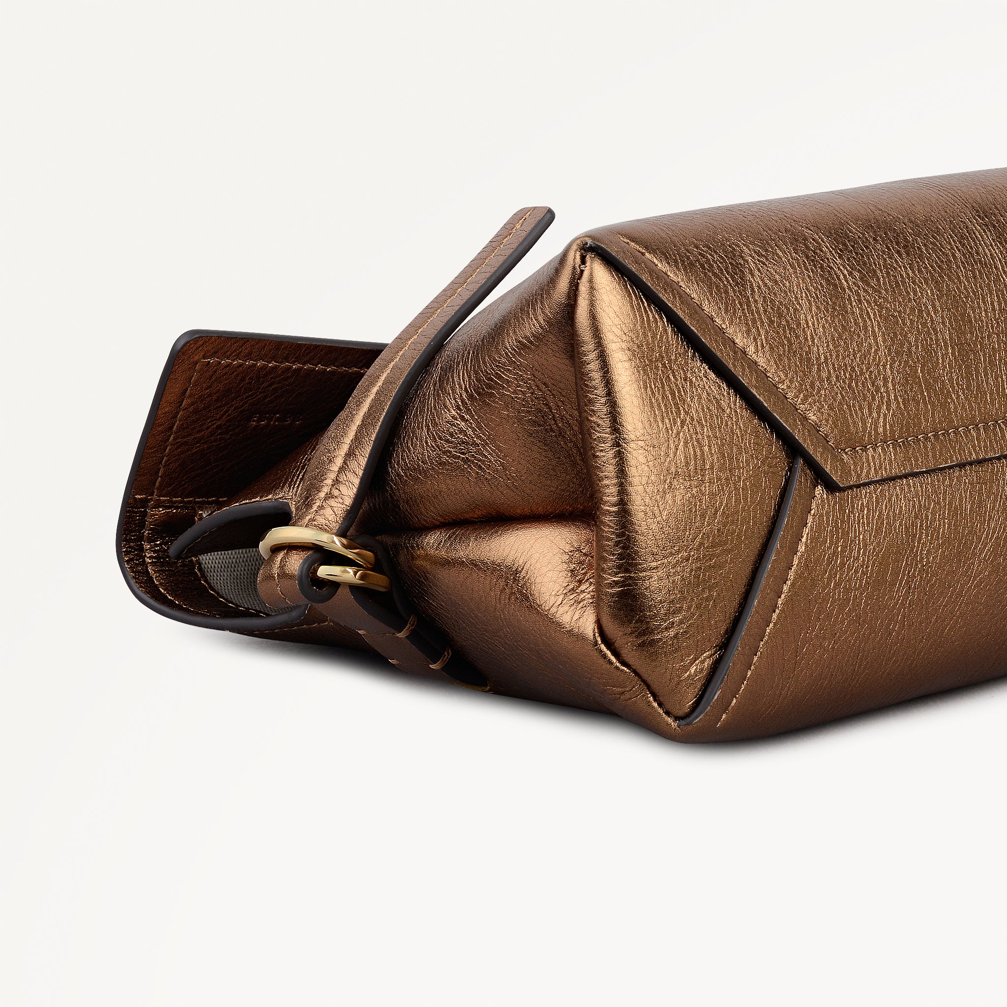 Olive Gold Medium Flapover Clutch Bag | Fleet Street AW25 | Radley
