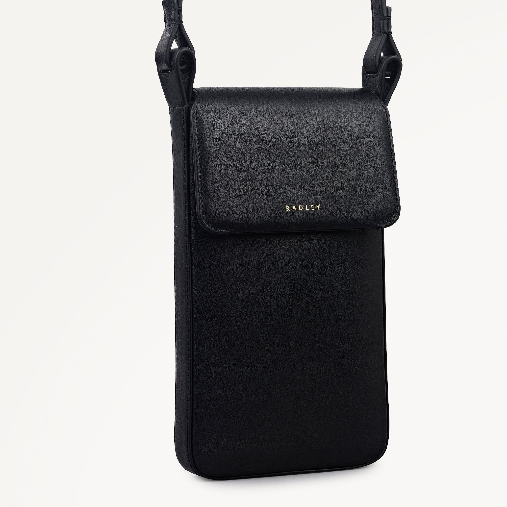 Westwell Lane Leather Medium Phone Cross Body Bag in Black - 112315
