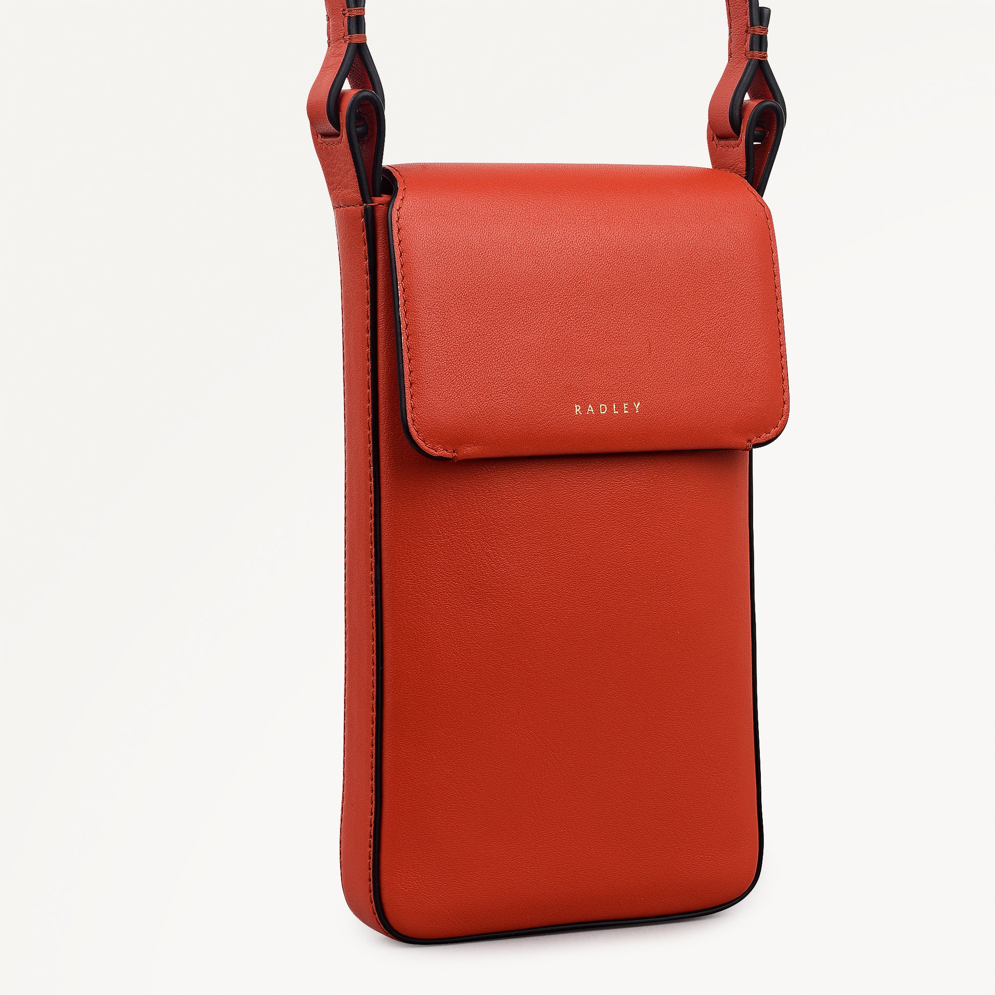 Westwell Lane Leather Medium Phone Cross Body Bag in Flame - 112316
