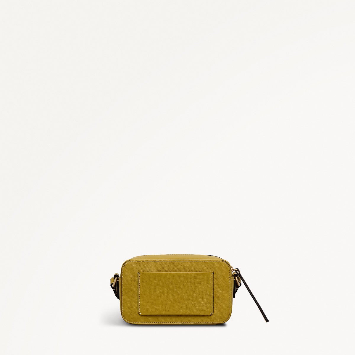Beech Row Leather Mini Zip Around Cross Body Bag in Ochre - 112327