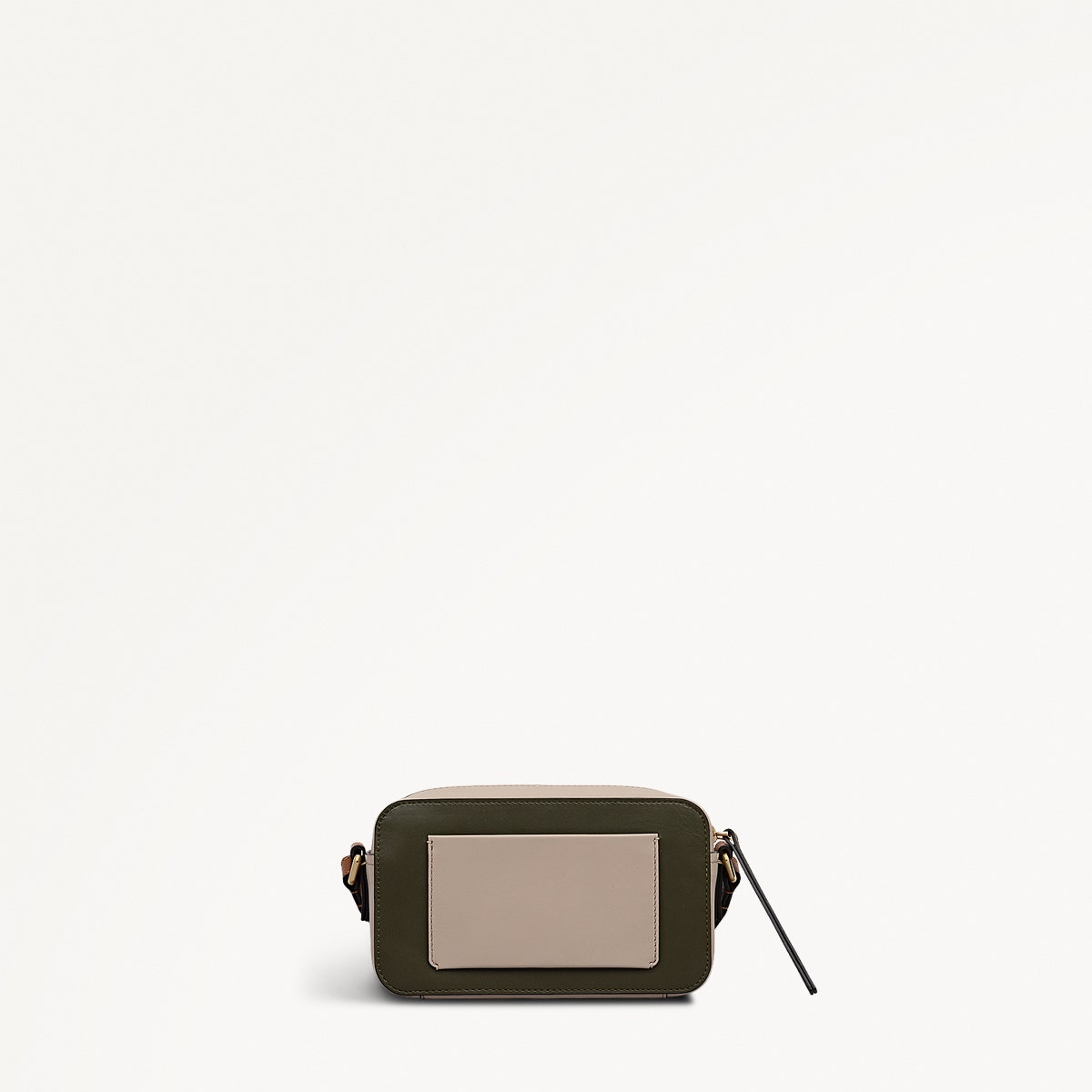 Beech Row Leather Mini Zip Around Cross Body Bag in Pine Needle - 112329