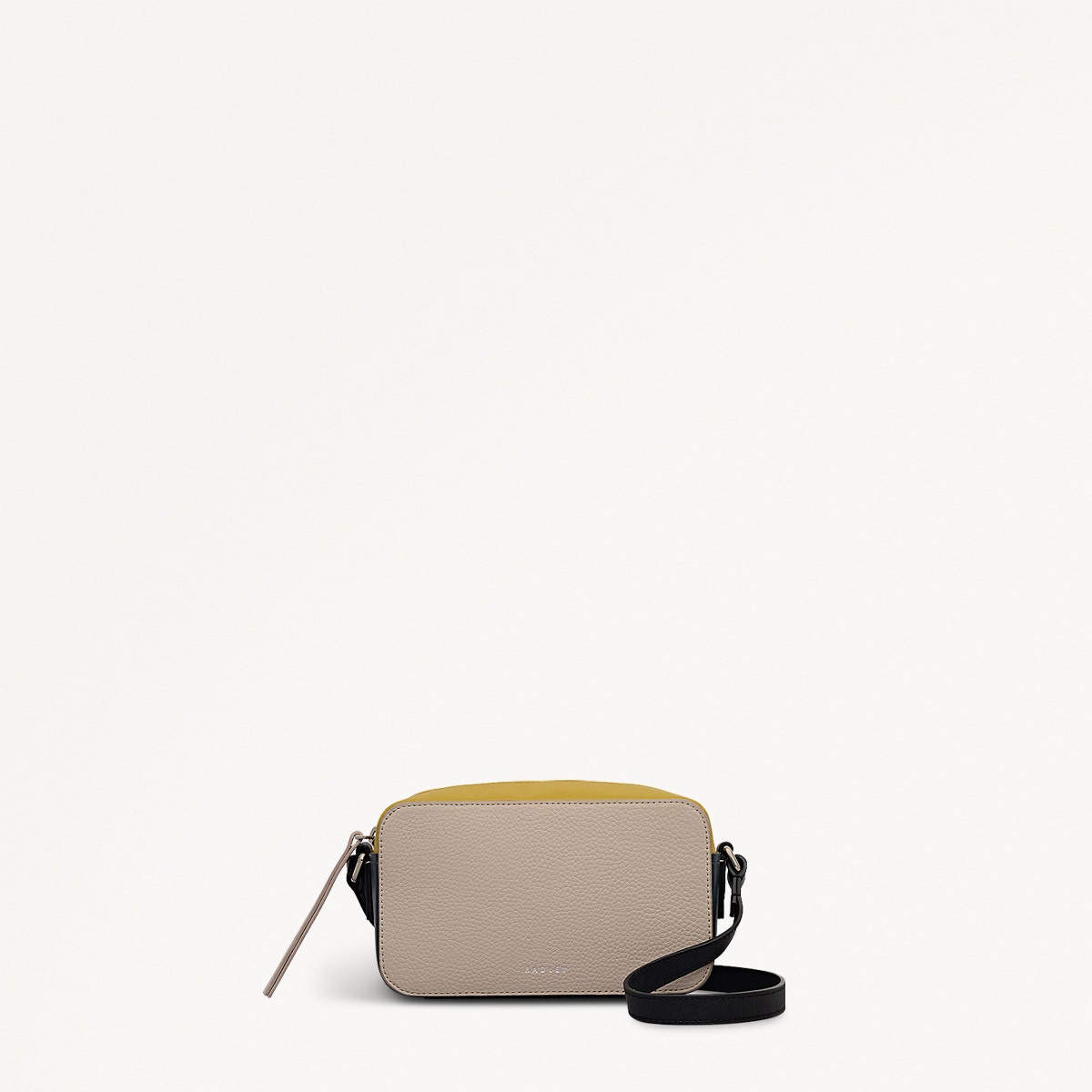 Beech Row Leather Mini Zip Around Cross Body Bag in Porcini - 112331