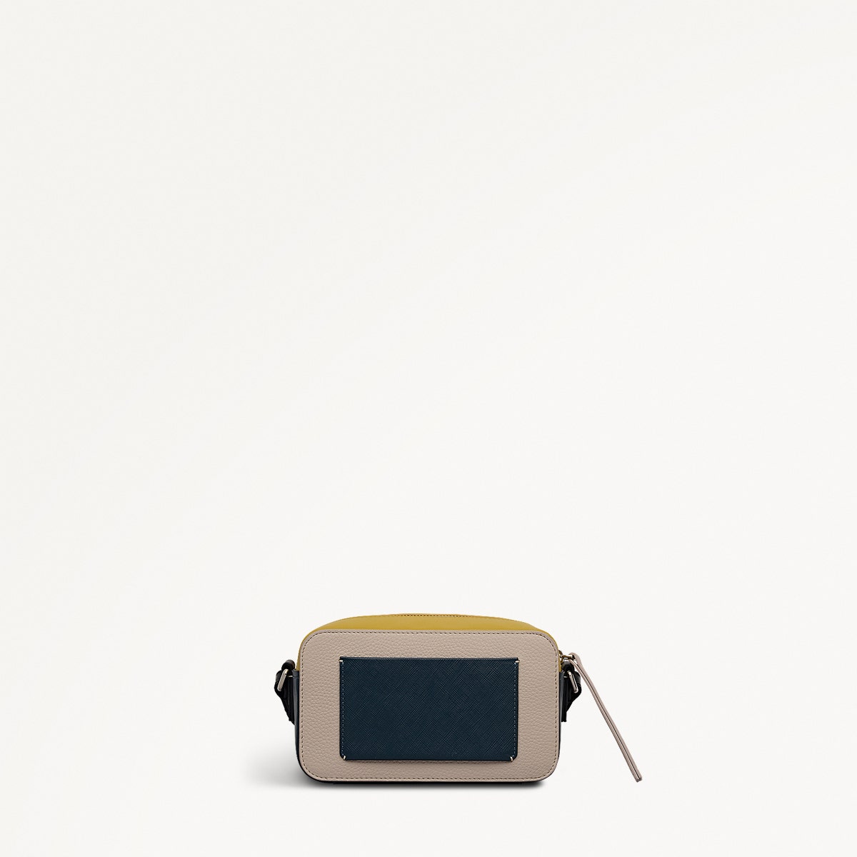 Beech Row Leather Mini Zip Around Cross Body Bag in Porcini - 112331