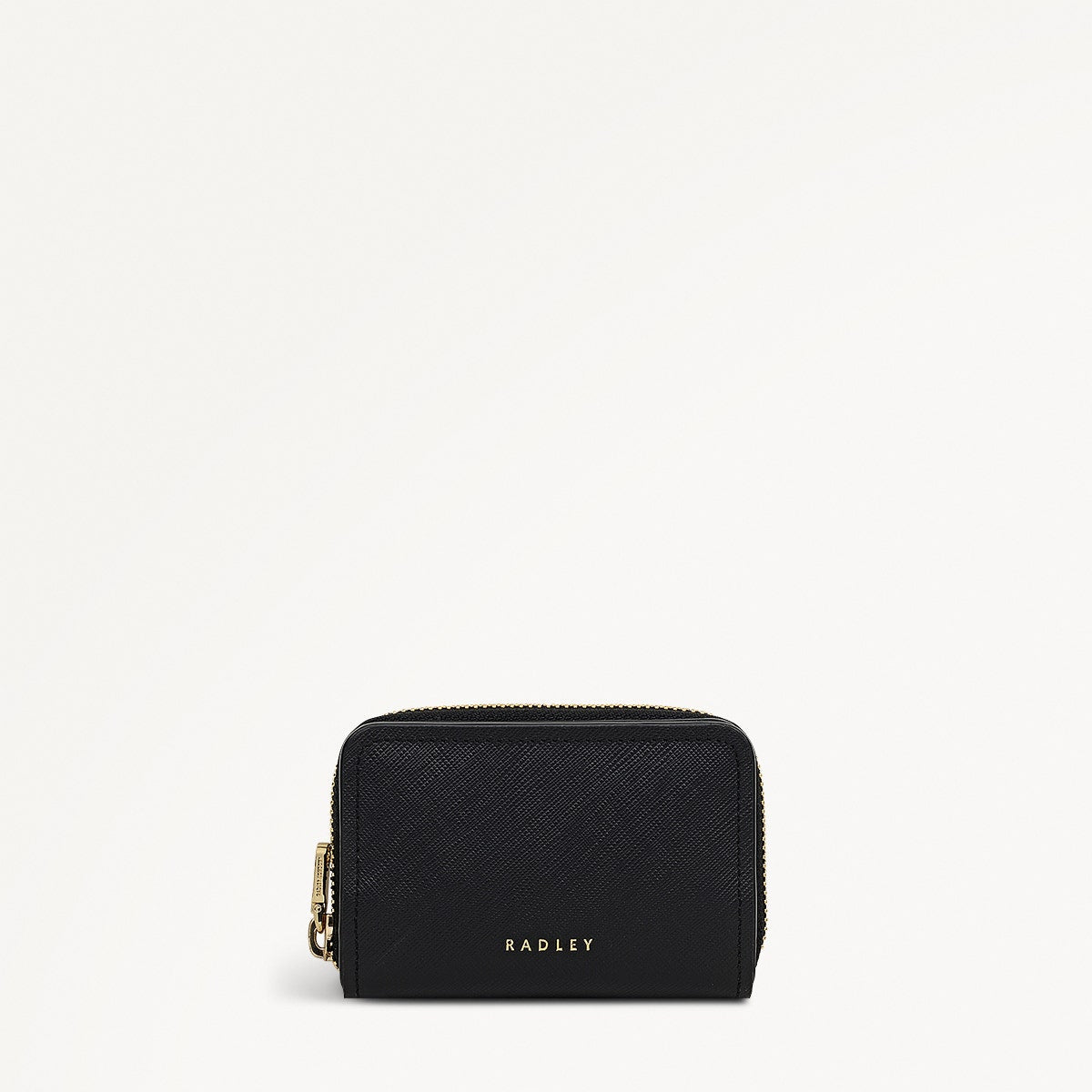 Beech Row Small Zip Around Wallet in Black - 112332