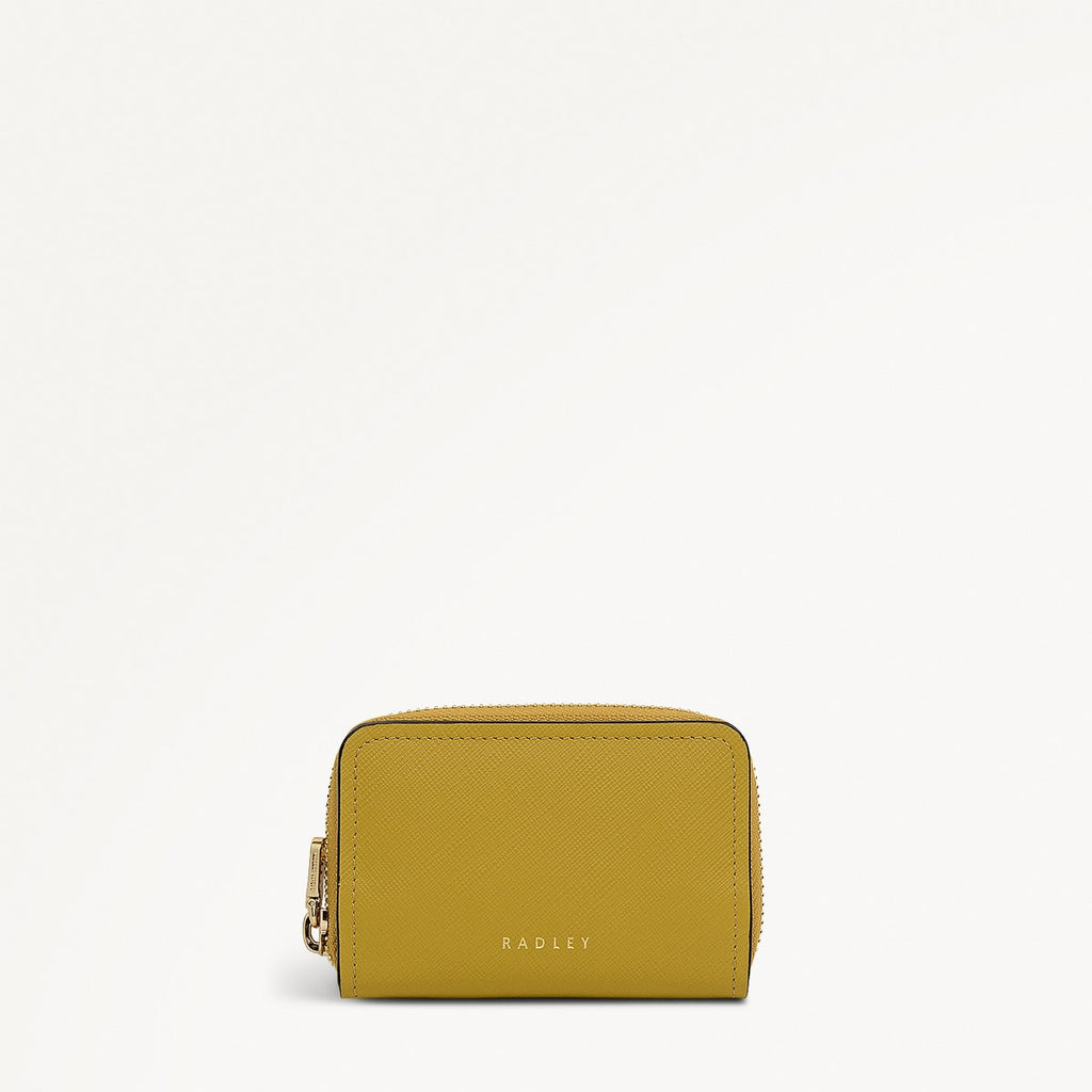 Beech Row Small Zip Around Wallet in Ochre - 112334
