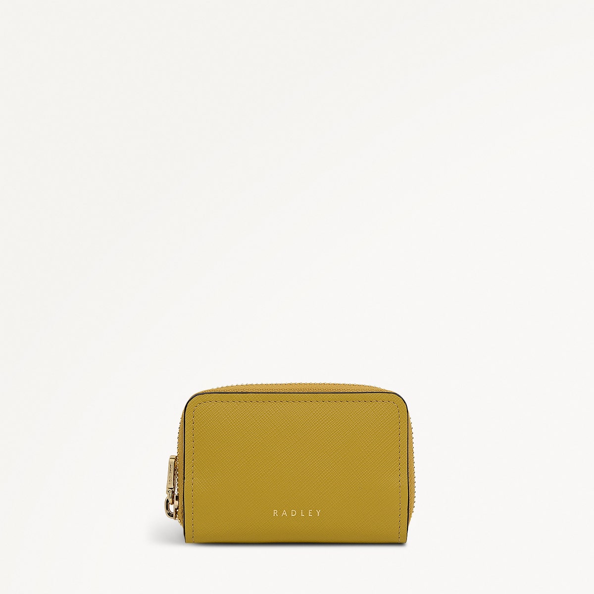 Beech Row Small Zip Around Wallet in Ochre - 112334