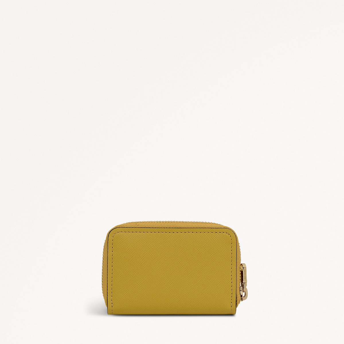 Beech Row Small Zip Around Wallet in Ochre - 112334