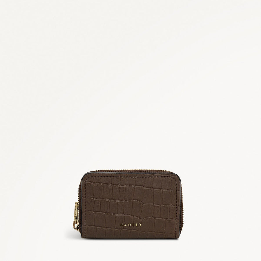 Beech Row - Faux Croc Small Zip Around Purse - OSE129120