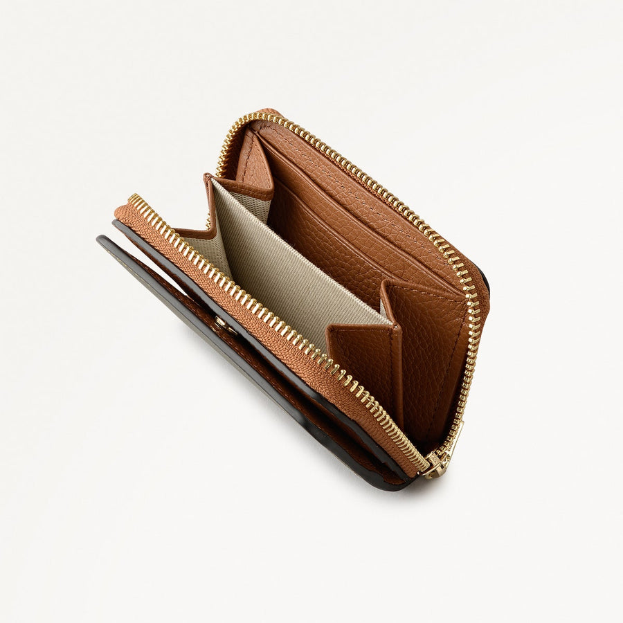 Beech Row Small Zip Around Wallet in Pine Needle - 112336