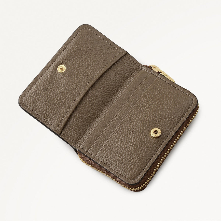 Beech Row Small Zip Around Wallet in Carmine - 112337