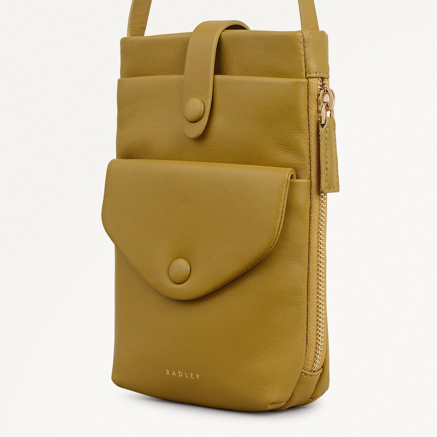 Mallow Street Medium Phone Cross Body Bag in Ochre - 112342