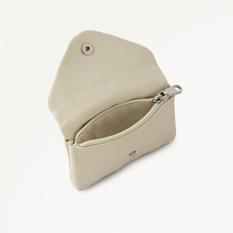 Mallow Street Small Ziptop Coin Purse in Snow - 112345