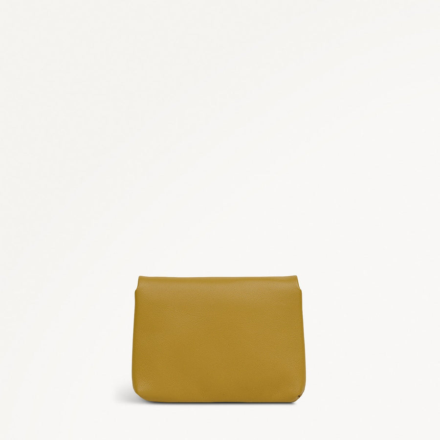 Mallow Street Small Ziptop Coin Purse in Ochre - 112346