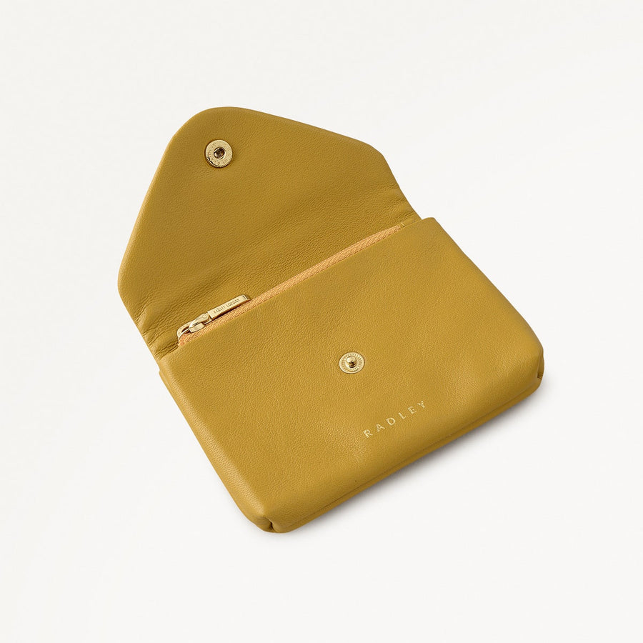 Mallow Street Small Ziptop Coin Purse in Ochre - 112346
