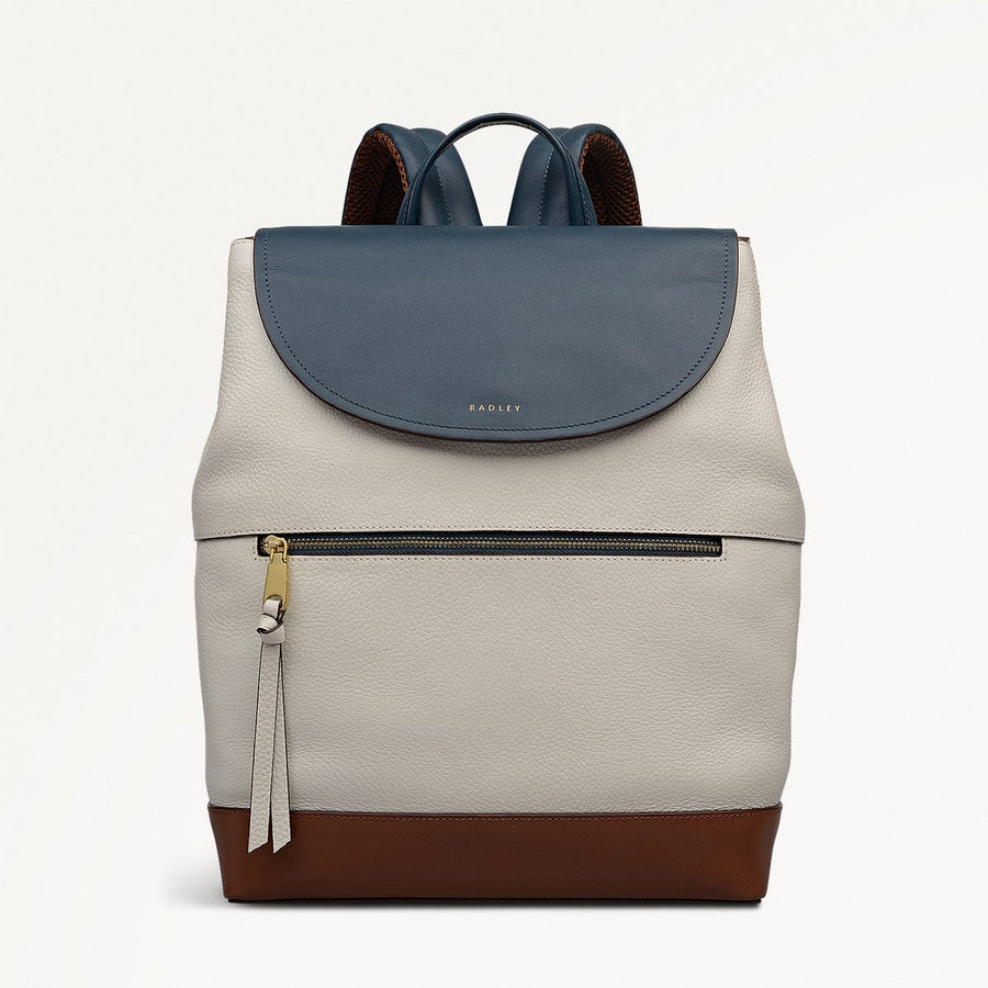 Albion Street - Colourblock Large Ziptop Backpack - OHE22401