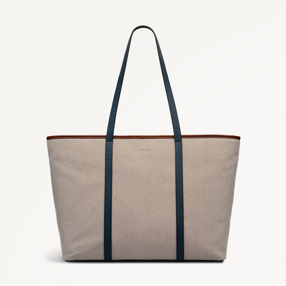 Templeton Place - Canvas Large Ziptop Tote Bag - OHE22501