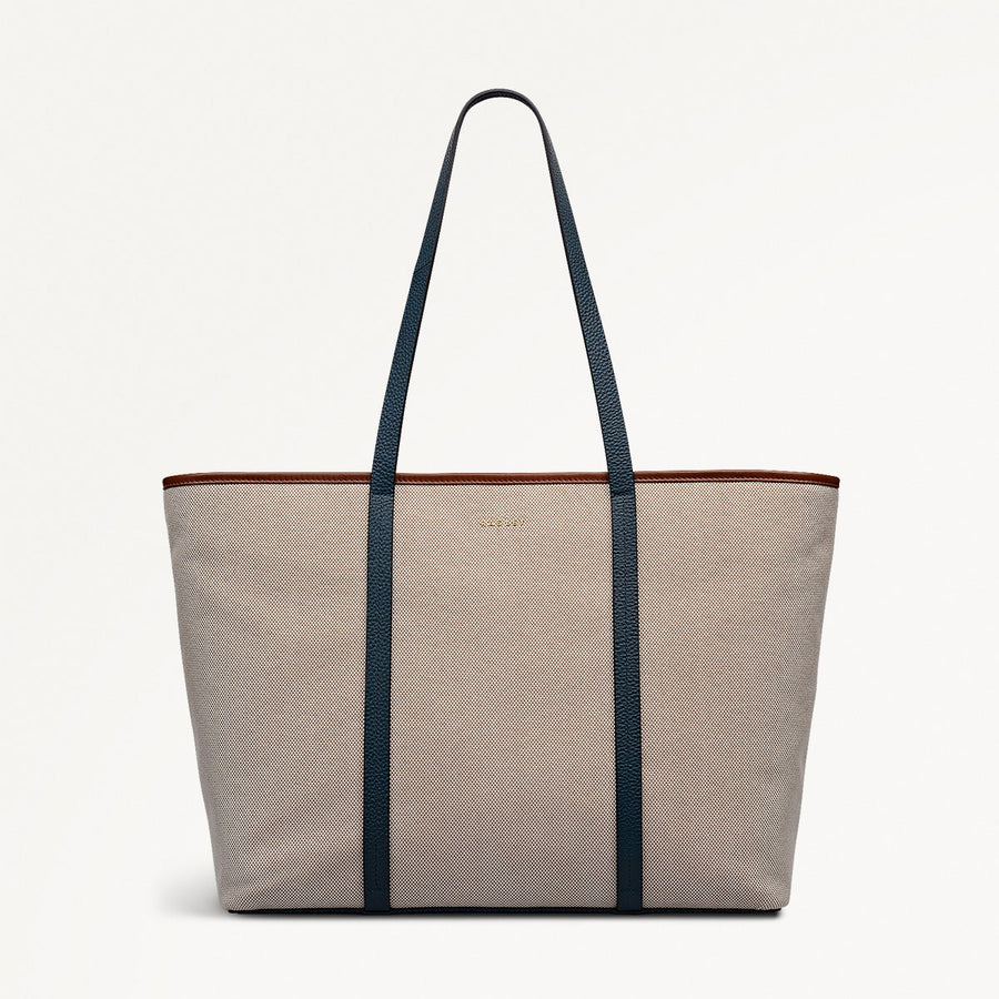 Templeton Place - Canvas Large Ziptop Tote Bag - OHE22501