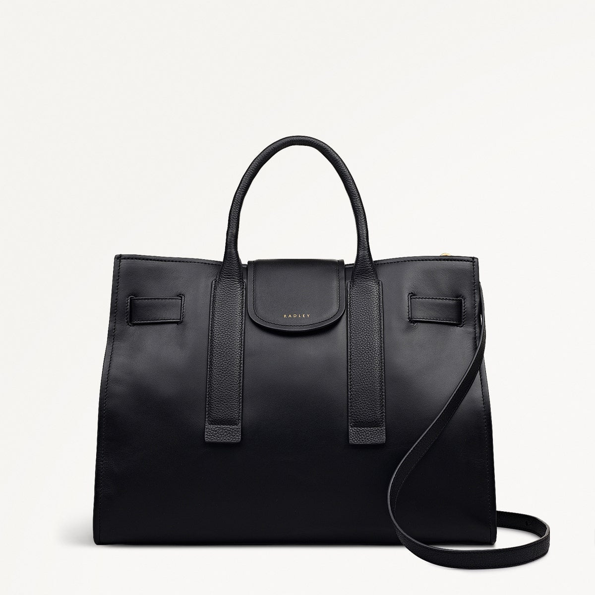 St Pancras Lane Large Open Top Grab Bag in Black - 112396