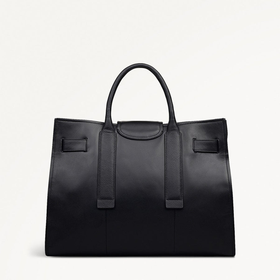 St Pancras Lane Large Open Top Grab Bag in Black - 112396