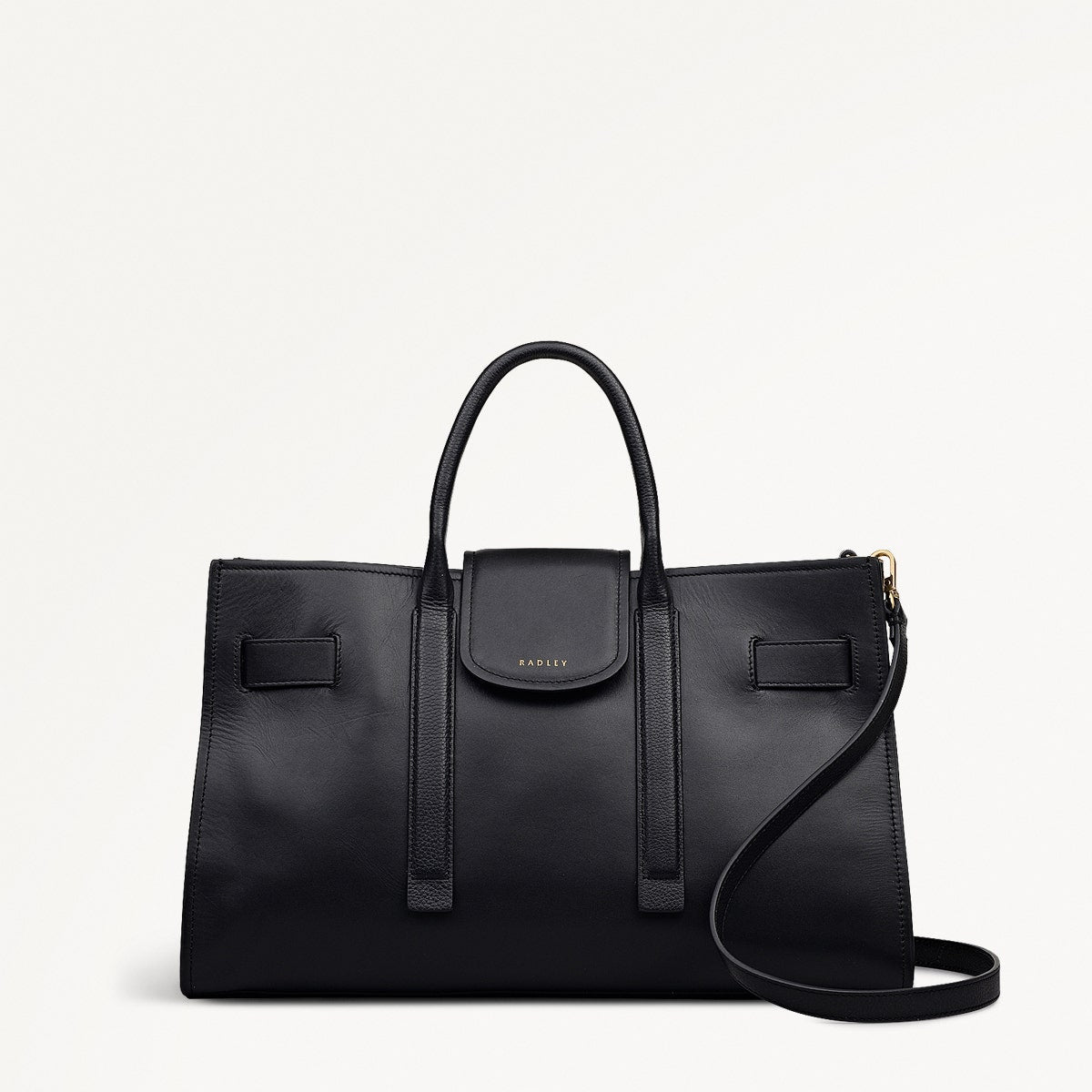 St Pancras Lane Medium Open Top Grab Bag in Black - 112397