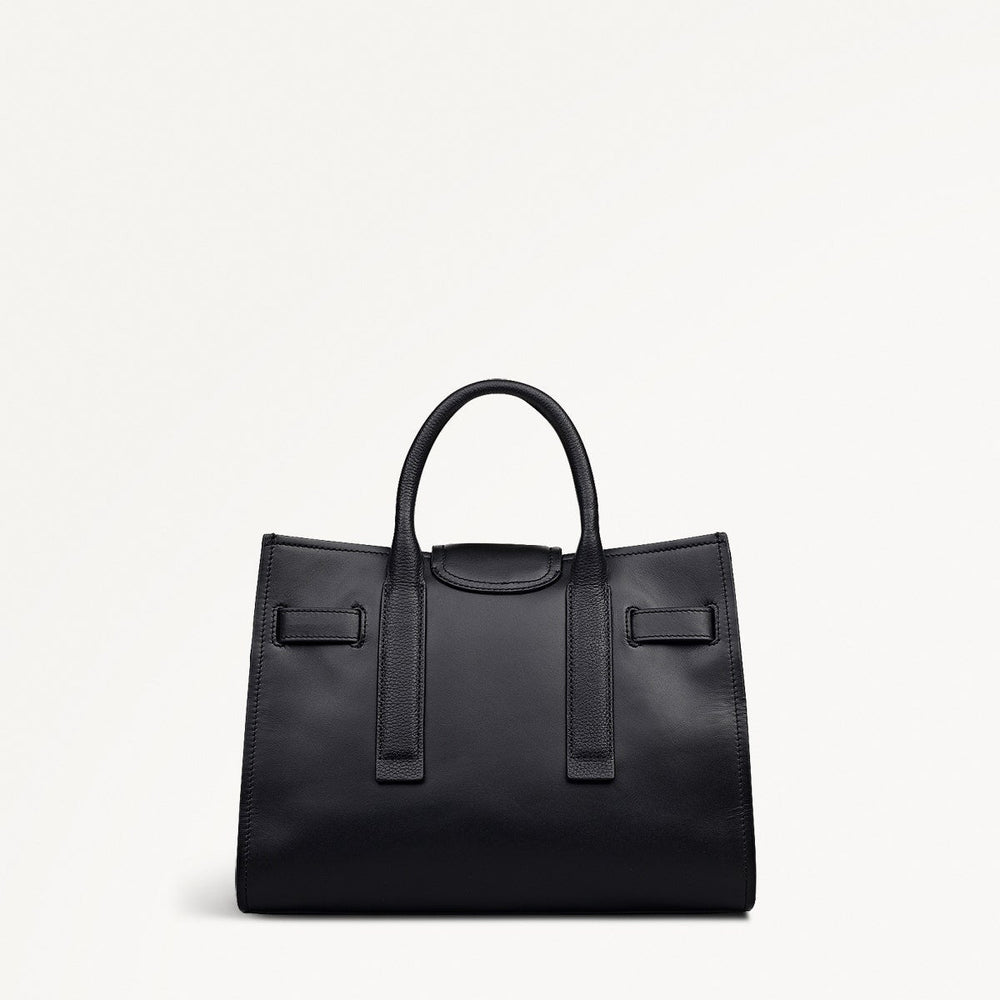 St Pancras Lane Small Open Top Grab Bag in Black - 112398