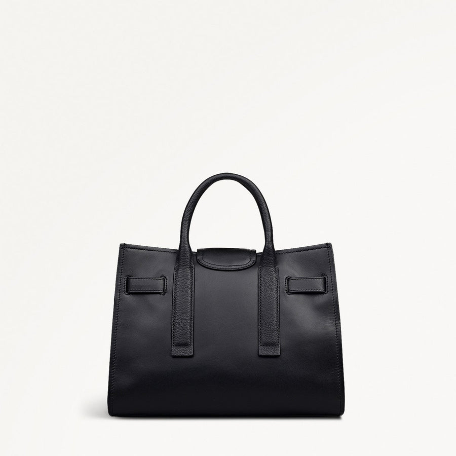 St Pancras Lane Small Open Top Grab Bag in Black - 112398