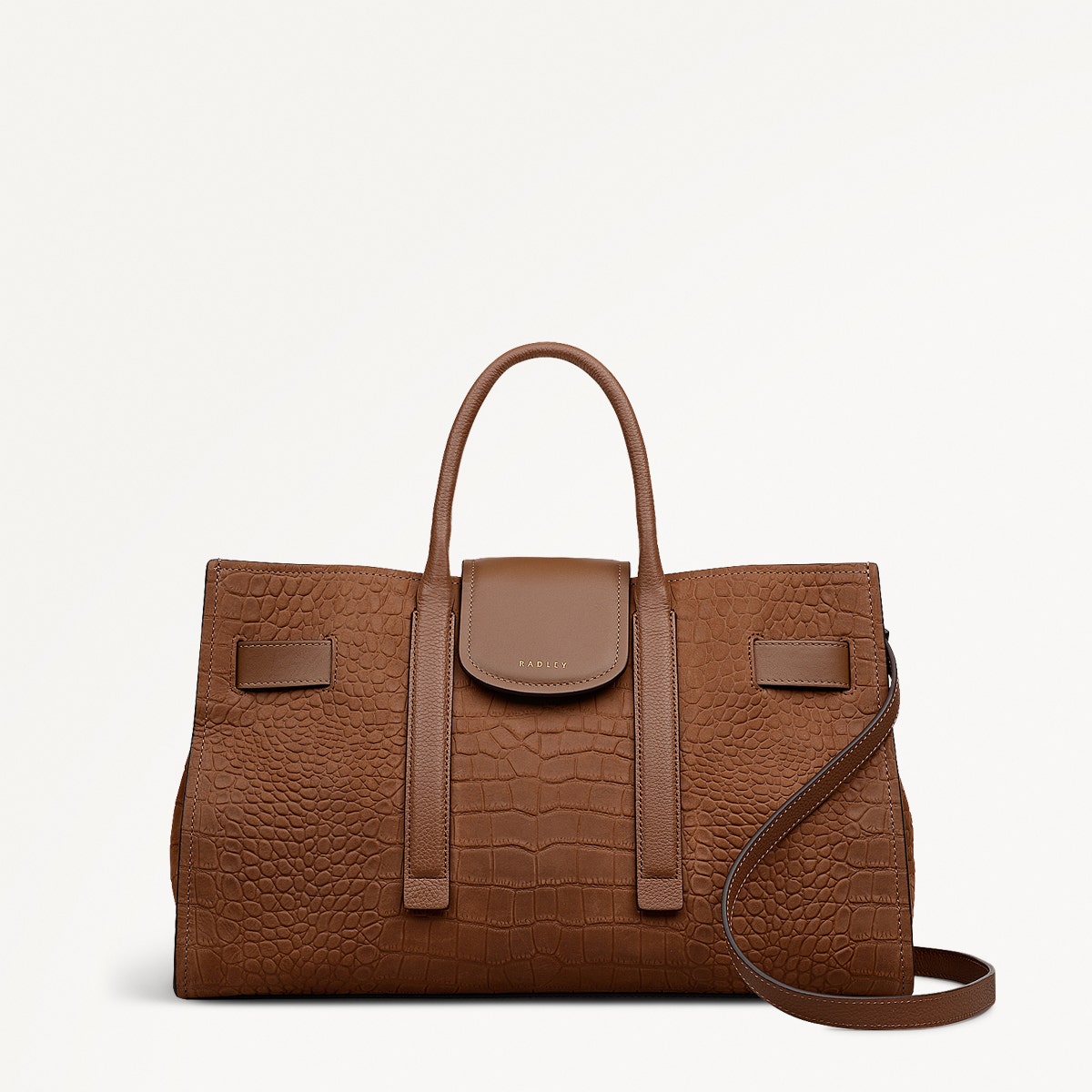 St Pancras Lane - Faux Croc Medium Open Top Grab Bag - OHE17203