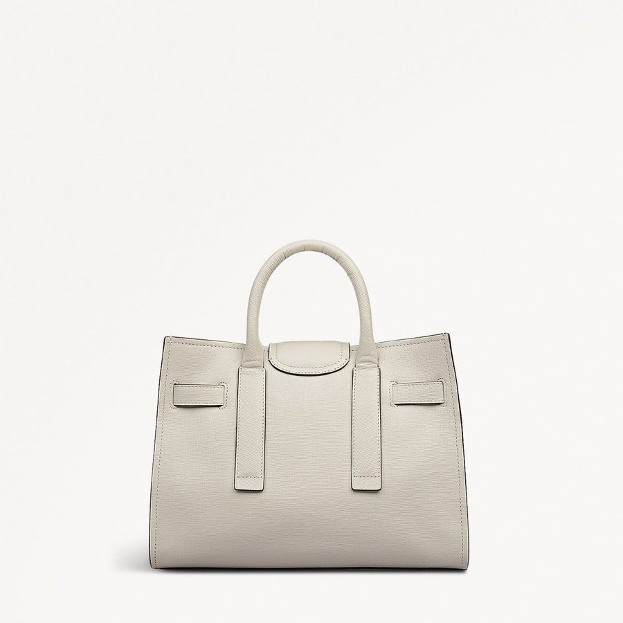 St Pancras Lane Small Open Top Grab Bag in Snow - 112401