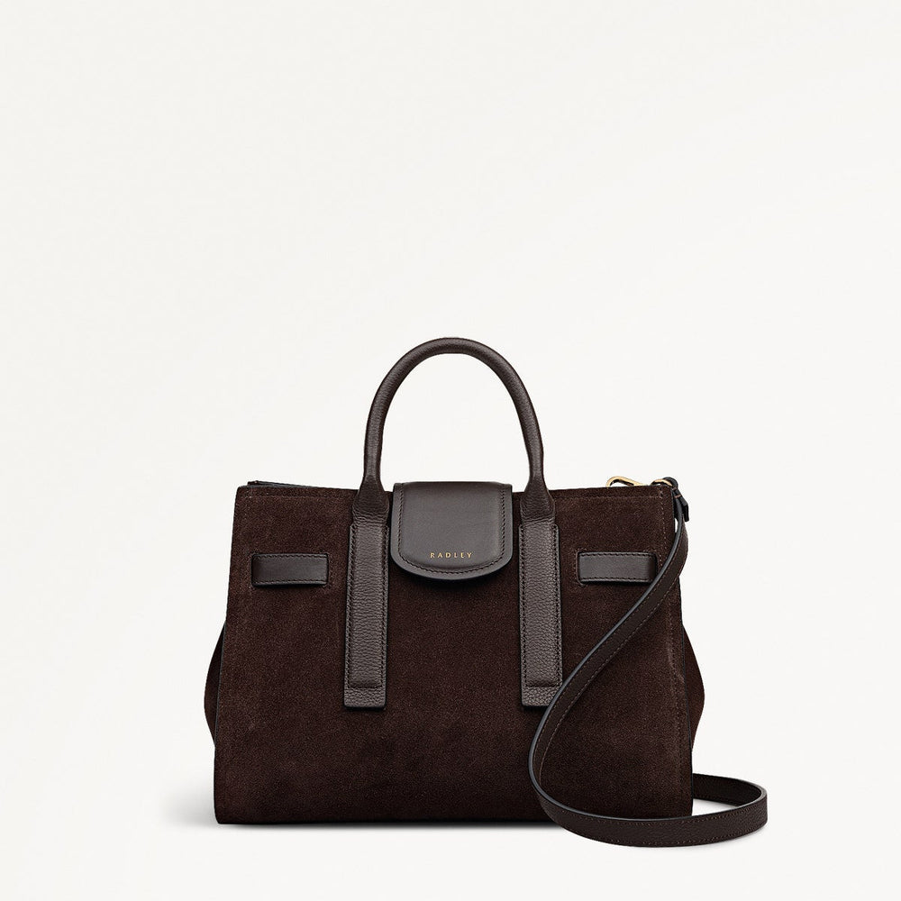 St Pancras Lane - Suede Small Open Top Grab Bag - OHE24201