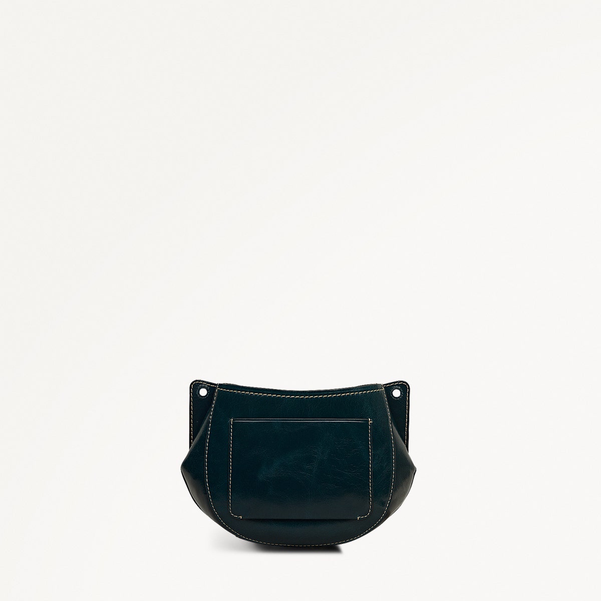 Tulip Street Leather Small Drawstring Cross Body Bag in Teal - 112405