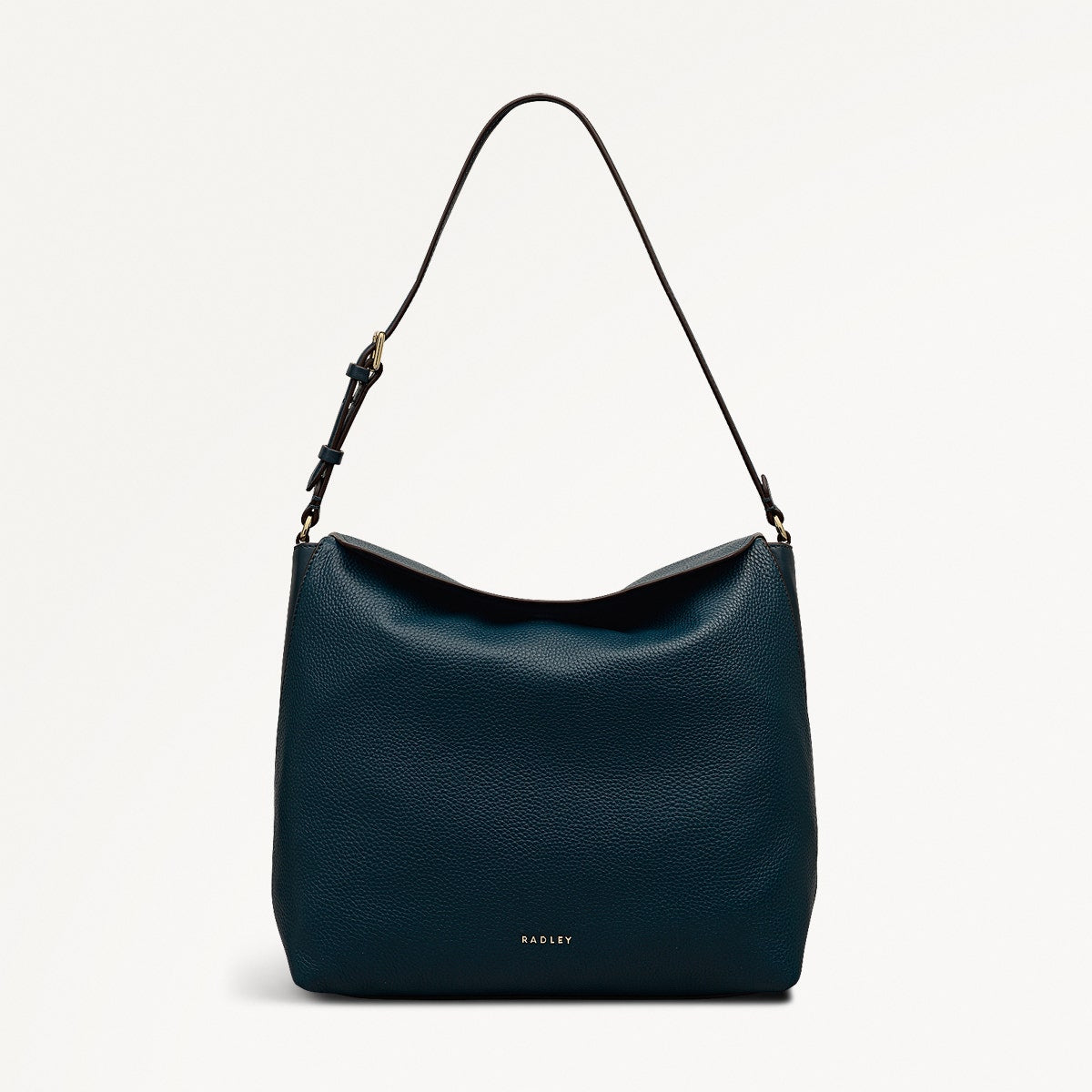 City Road Leather Large Flapover Shoulder Bag in Teal - 112410
