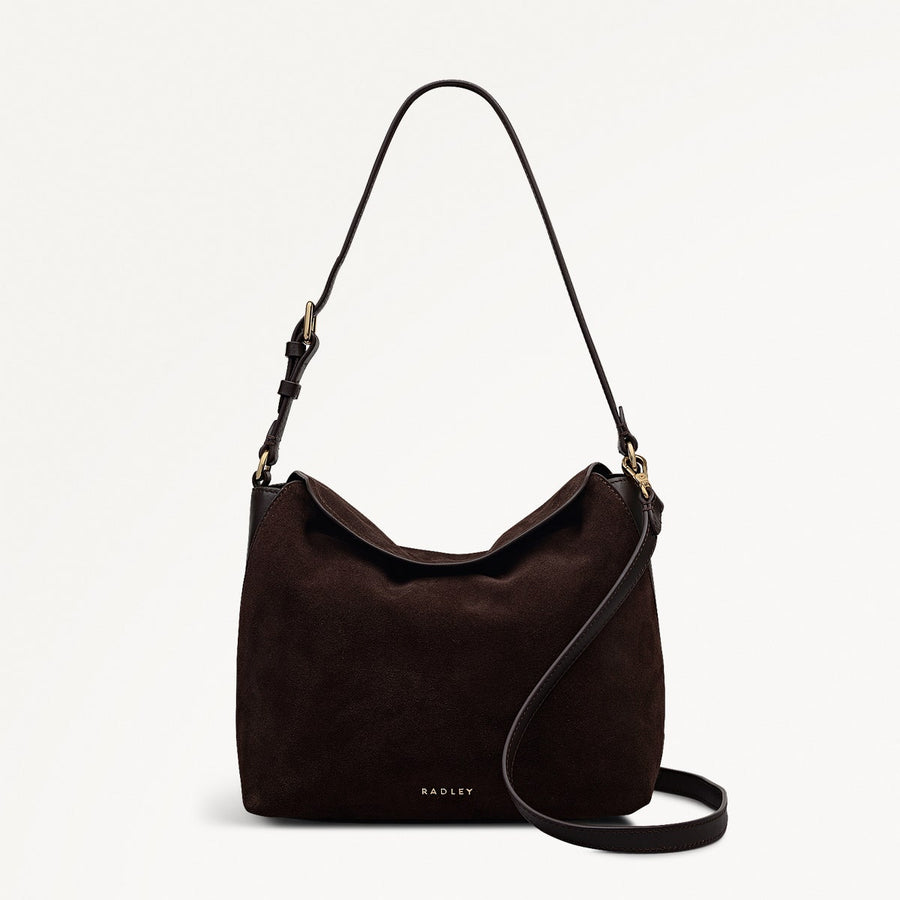 City Road - Suede Medium Flapover Grab Bag - OHE22703