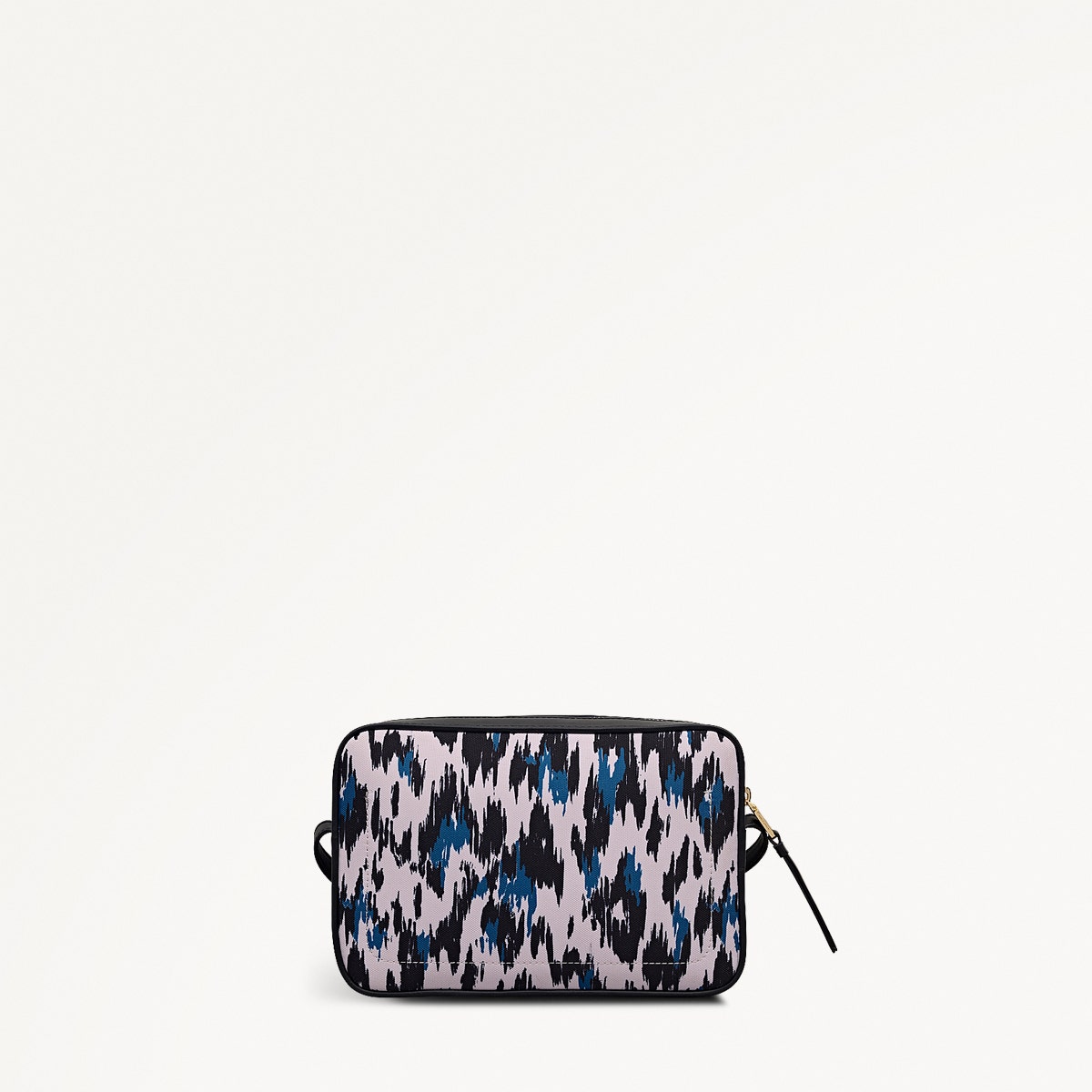 Addison Abstract Fabric Small Ziptop Cross Body Bag in Teal - 112416
