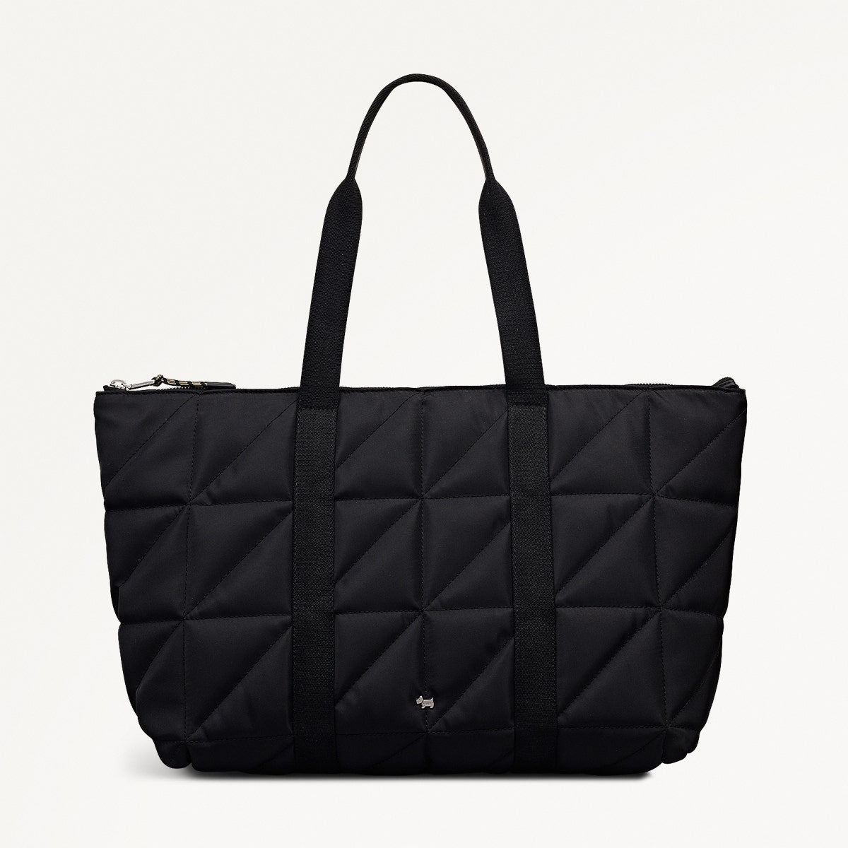 Danesfield Mews Fabric Large Ziptop Tote Bag in Black - 112422