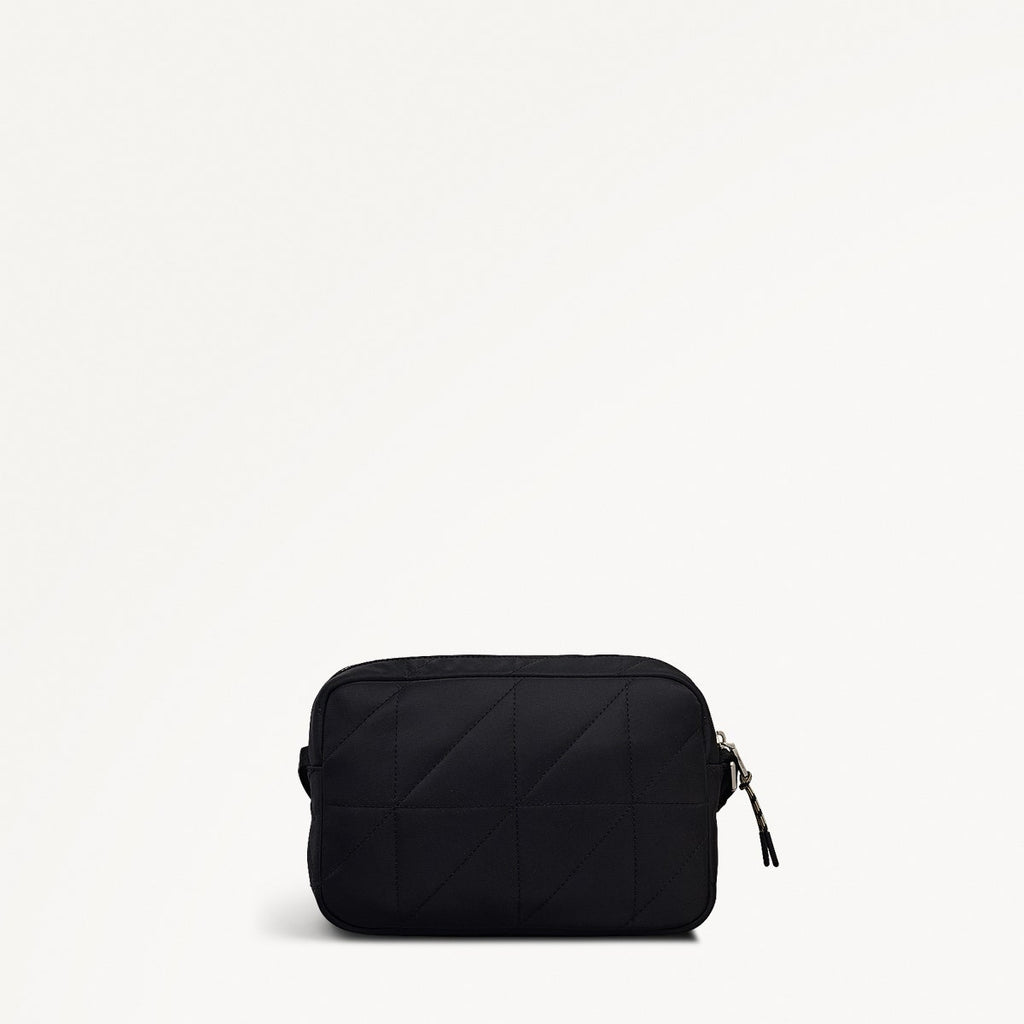 Danesfield Mews Fabric Mini Zip Around Cross Body Bag in Black - 112423