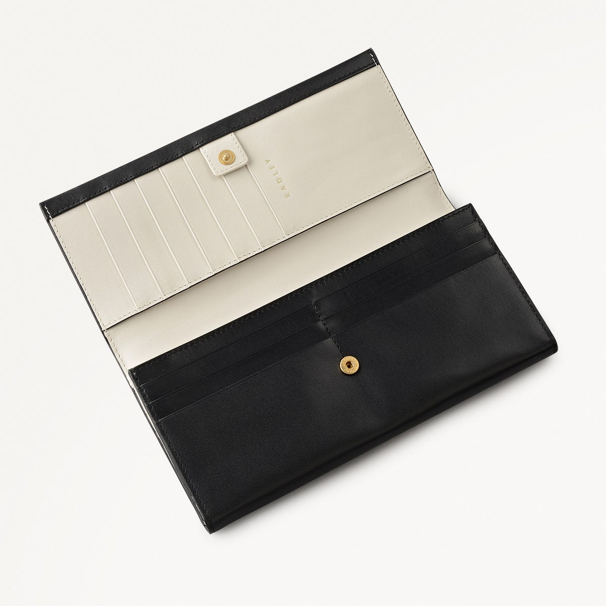 Heritage Radley - Protect Leather Large Flapover Wallet in Black - 112431