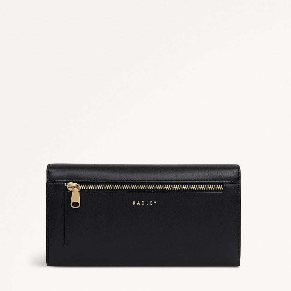 Heritage Radley - Protect Leather Extra Large Flapover Wallet in Black - 112432