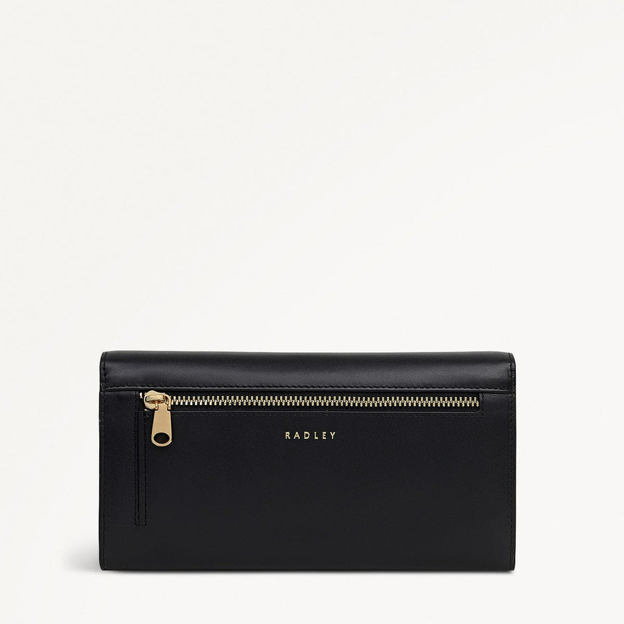 Heritage Radley - Protect Leather Extra Large Flapover Wallet in Black - 112432