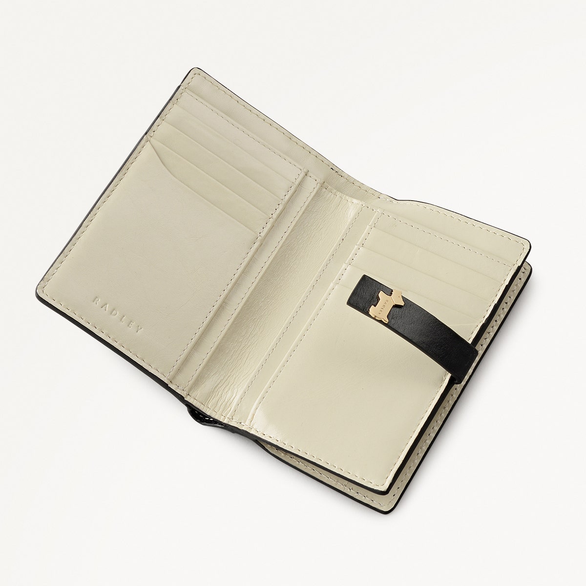 Newick Road Leather Medium Bifold Wallet in Black - 112435