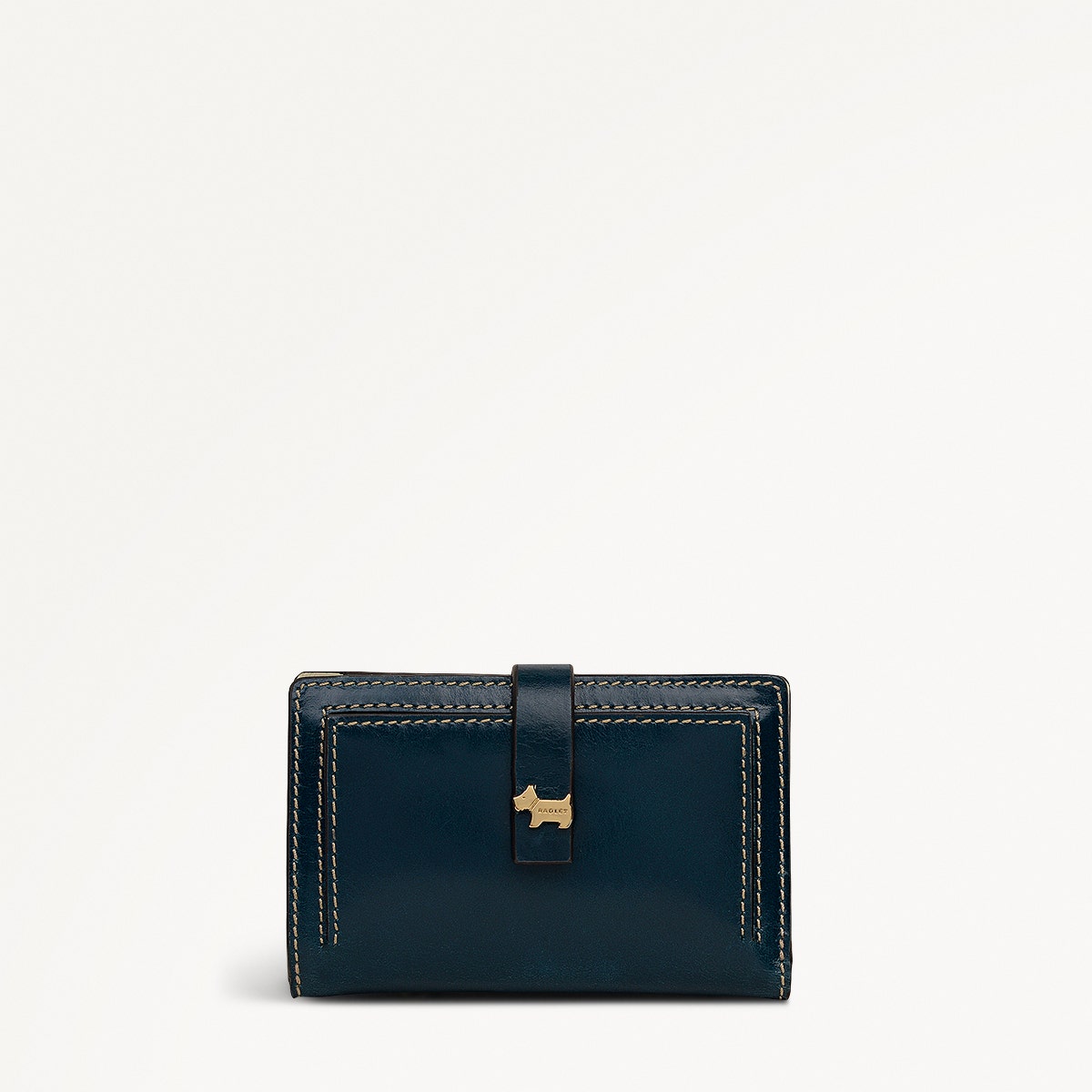 Newick Road Leather Medium Bifold Wallet in Teal - 112436