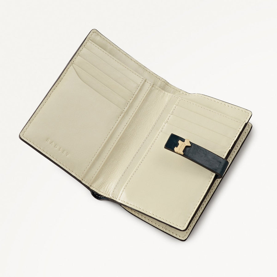 Newick Road Leather Medium Bifold Wallet in Teal - 112436