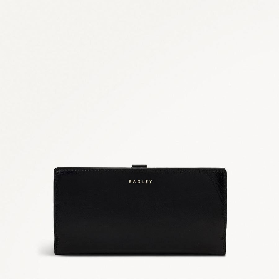 Newick Road Leather Large Bifold Wallet in Black - 112437